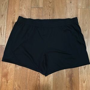 Danskin Now black running shorts fitness shorts Athletic 1X 16W active wear